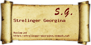 Strelinger Georgina névjegykártya