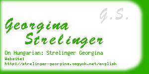 georgina strelinger business card